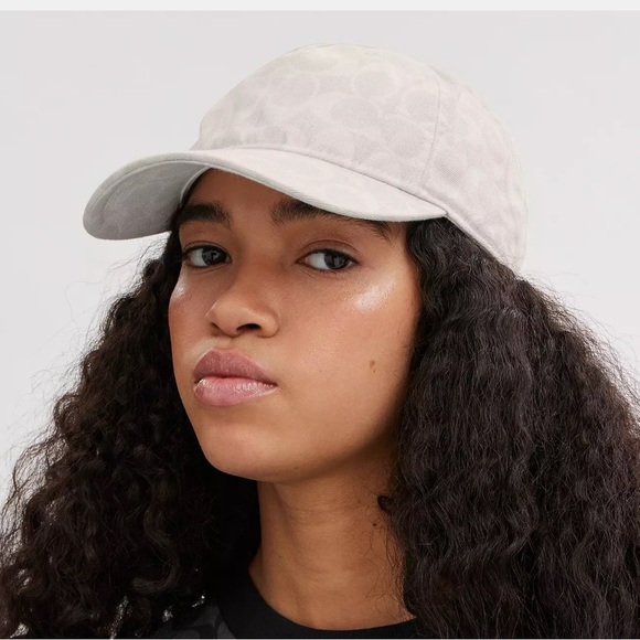 Coach Signature Denim Baseball Hat XS/S - Picture 2 of 3